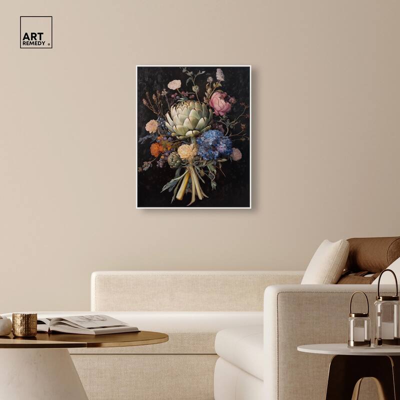 Moody Artichoke II Canvas by Art Remedy