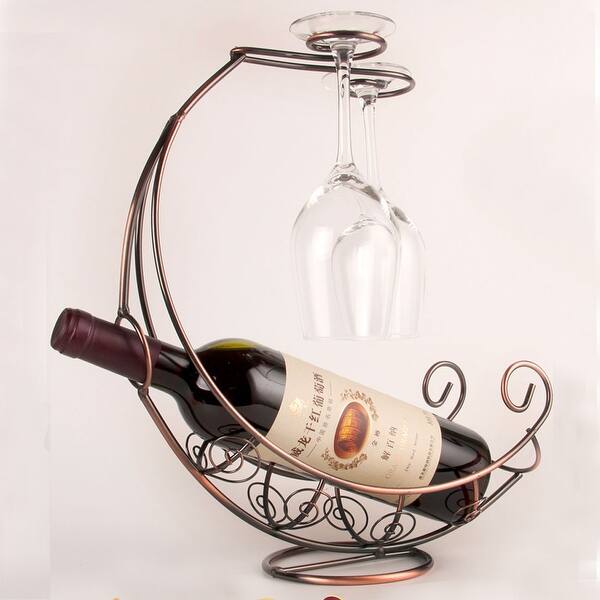 Home Kitchen Bar Tabletop Countertop Free Standing Wine Bottle Holder Rack Overstock 17592673 2020 popular 1 trends in home & garden, home improvement, furniture, toys & hobbies with wine bar rack and 1. overstock com