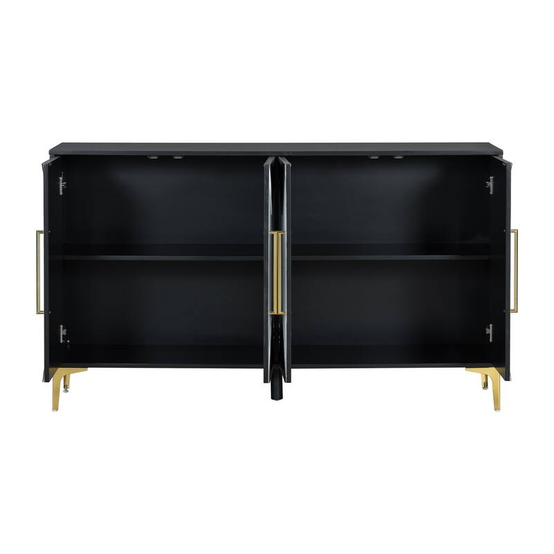 60" 4 Doors Sideboard Cabinet