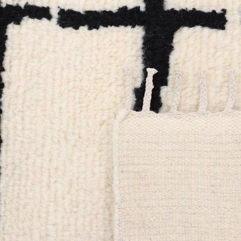 Overton Handmade Boho Moroccan Area Rug