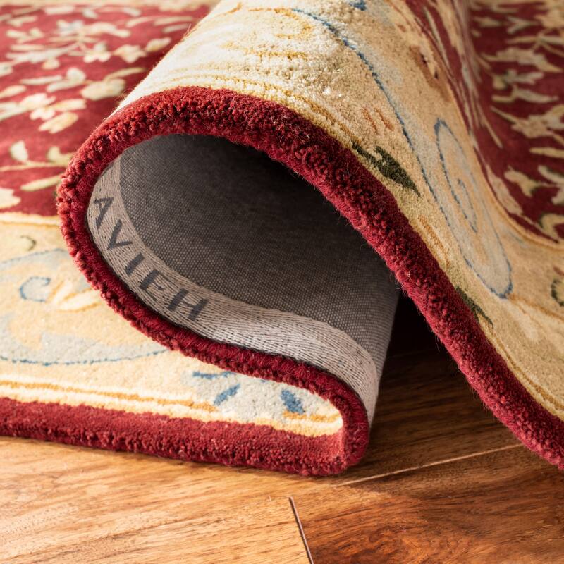 SAFAVIEH Handmade Bergama Tiny Oriental Hand-spun Wool Rug