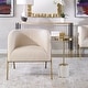 preview thumbnail 4 of 8, Uttermost Jacobsen Off White Shearling Accent Chair - 27"W x 28.5"H x 27"D