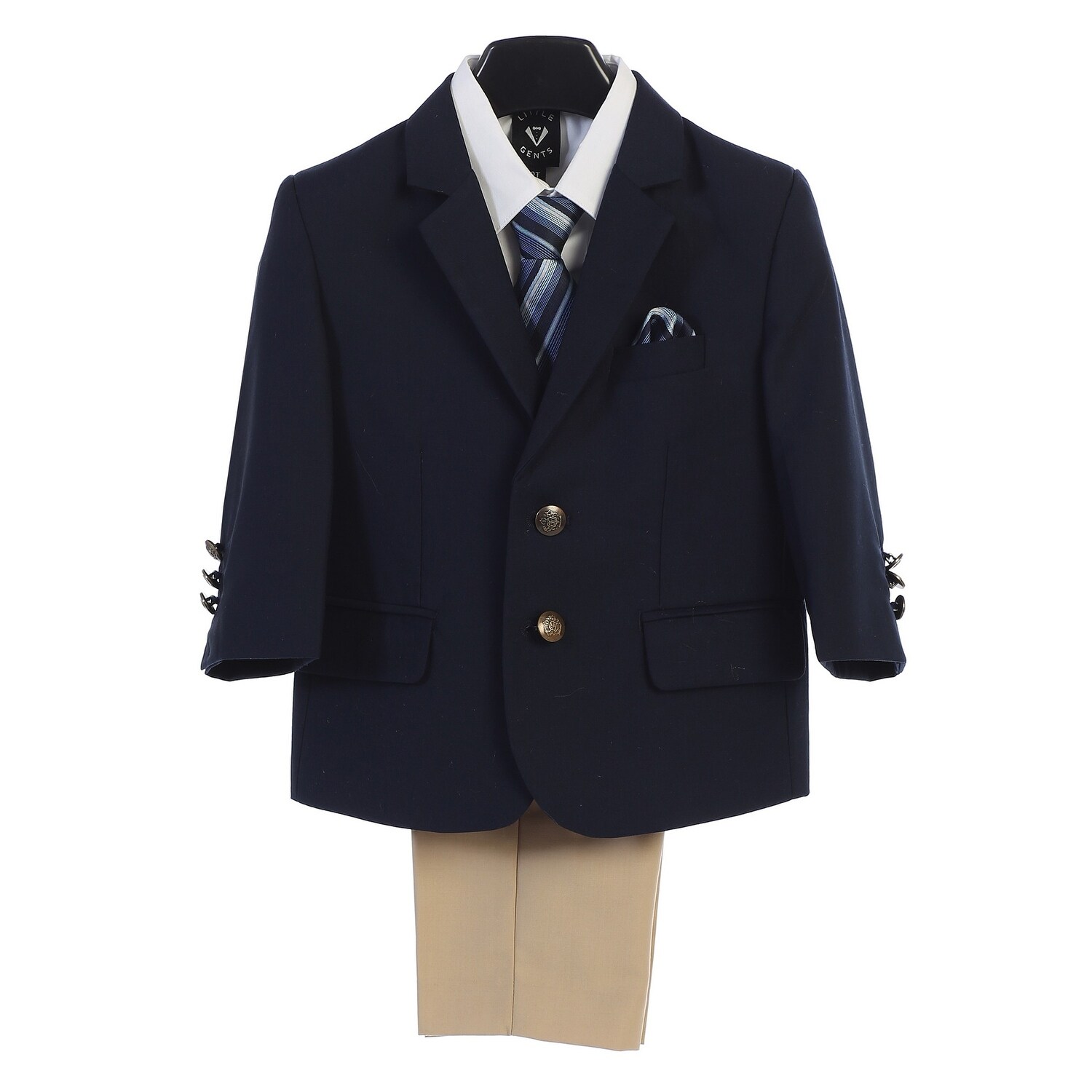 HBDesign Boys3 Piece Double Breasted Jacket Pant Vest Slim Fit Party Suit