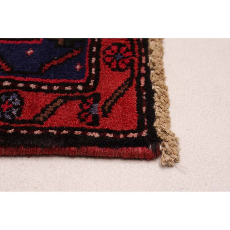 ECARPETGALLERY Hand-knotted Andelz Red Wool Rug - 3'3 x 6'4