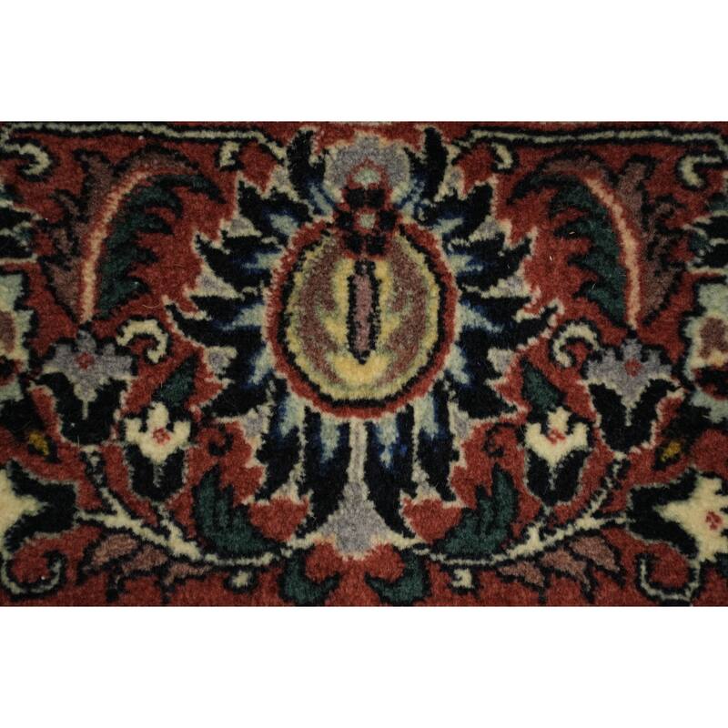 Hand Knotted Oriental 100% Wool Carpet Traditional All-Over Beige & Ivories Bidjar Area Rug - 9' 9'' X 6' 8''