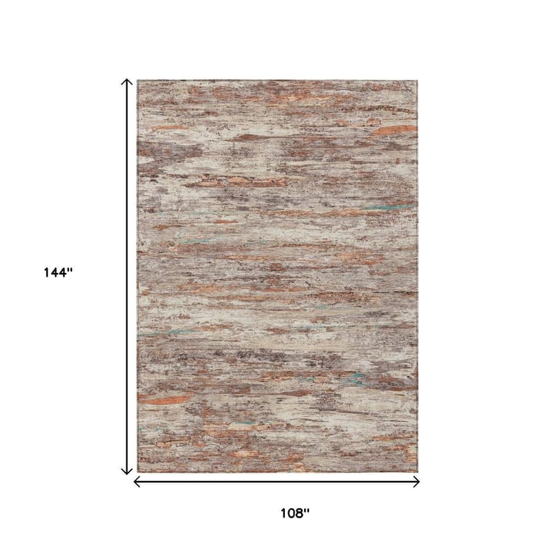 HomeRoots Abstract Transitional Rectangle Outdoor Rug