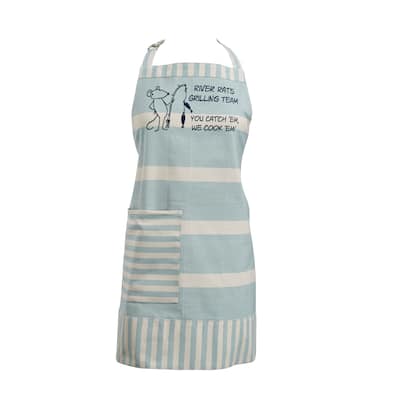 Park Designs River Runner Stripe River Rats Apron - 27 x 27 x 0.2