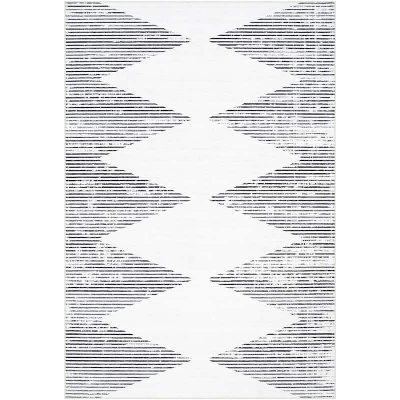Livabliss Lavable Global Diamond Washable Area Rug