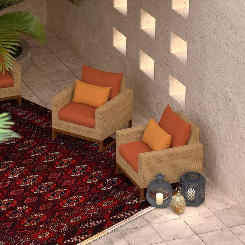 Milli 2 Piece Sunbrella Outdoor Patio Club Chairs
