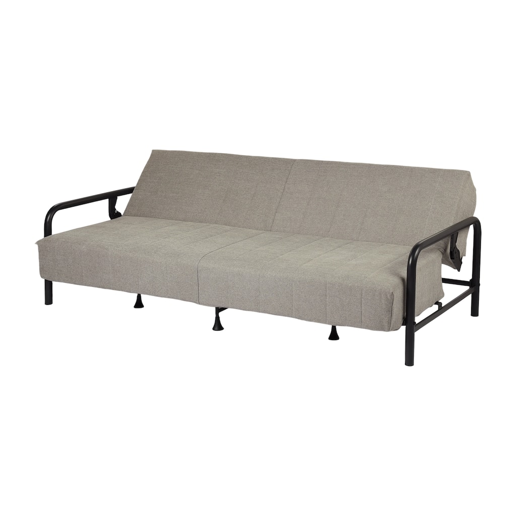 HOMYLIN Convertible Sofa Bed with Metal Frame & Linen Upholstery