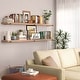 preview thumbnail 11 of 11, Wallniture Forte 72 in Floating Shelves, 2 Pcs, Burnt, Wood