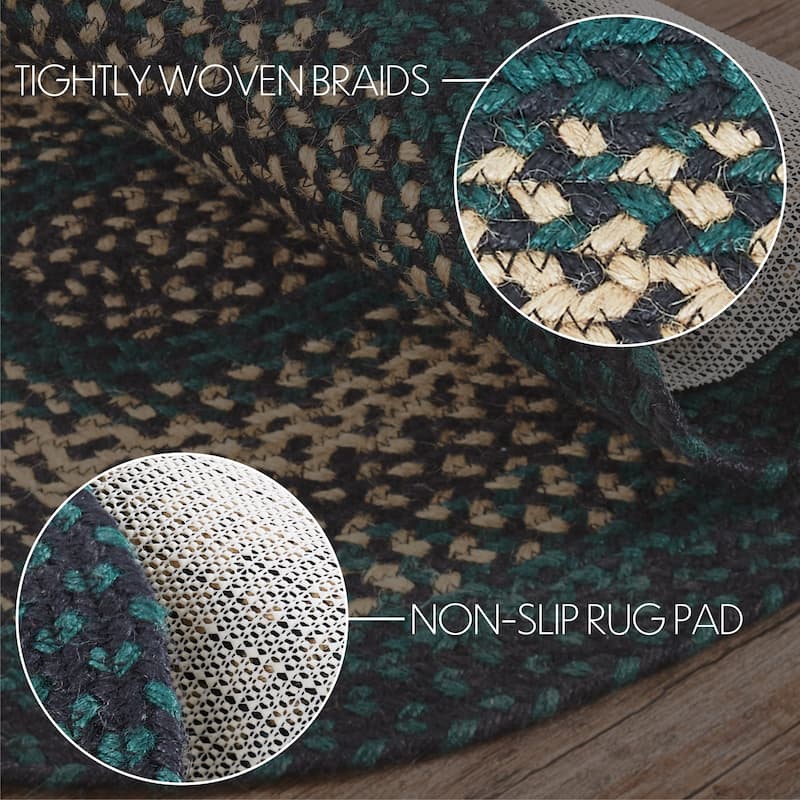Pine Grove Jute Rug Oval w/ Pad 36x60 - 3'6"
