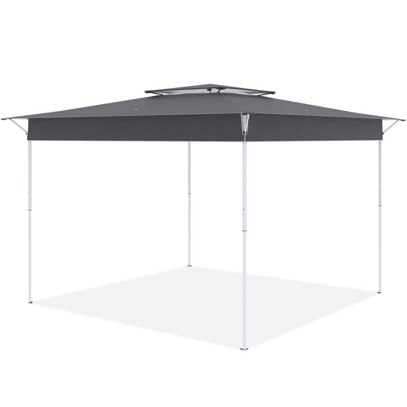 11x11 Pop Up Canopy Tent with Center Lock, UPF 50+ Outdoor Shade, Easy Up Patio Tent for Parties & Camping, Includes Rolling Bag