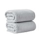 preview thumbnail 68 of 150, Linery & Co. Combed Cotton Bath Towel Set Bath Sheet (Pack of 2) - Light Grey
