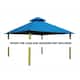 14 ft. sq. ACACIA Gazebo Roof Framing and Mounting Kit - 14X14 - Caribbean Blue