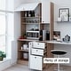 preview thumbnail 5 of 43, Living Skog Pantry Kitchen Microwave Storage Cabinet