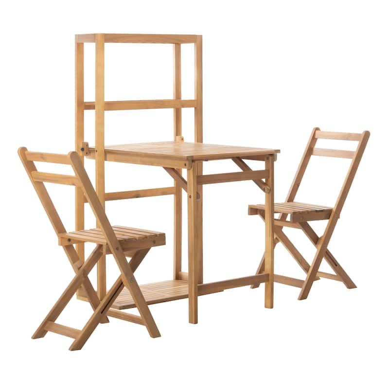 SAFAVIEH Outdoor Chikako Balcony Dining Cabinet Set - 26Wx23Dx50H