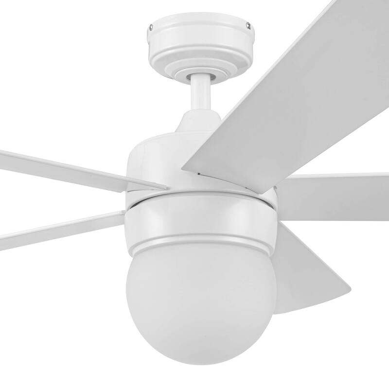 52" Prominence Home Ardrey Kell Modern Indoor LED Ceiling Fan with Light, Remote Control, Dual Mounting, Dual Finish Blades