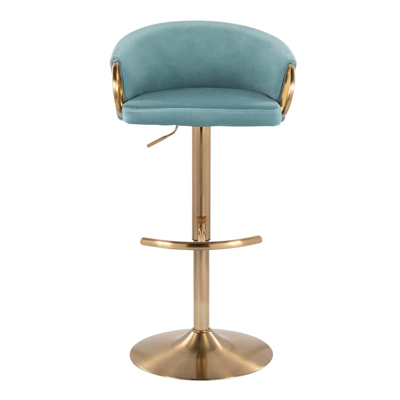 Silver Orchid Battista Adjustable Bar Stool (Set of 2)