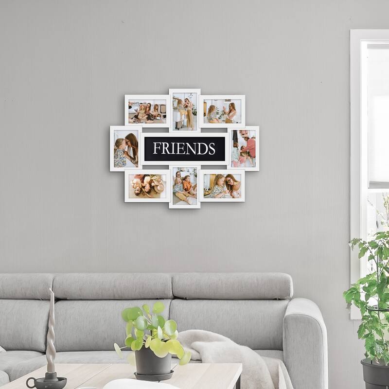 HELLO LAURA 12 Opening Decorative Wall Hanging Collage Puzzle Picture Photo Frame