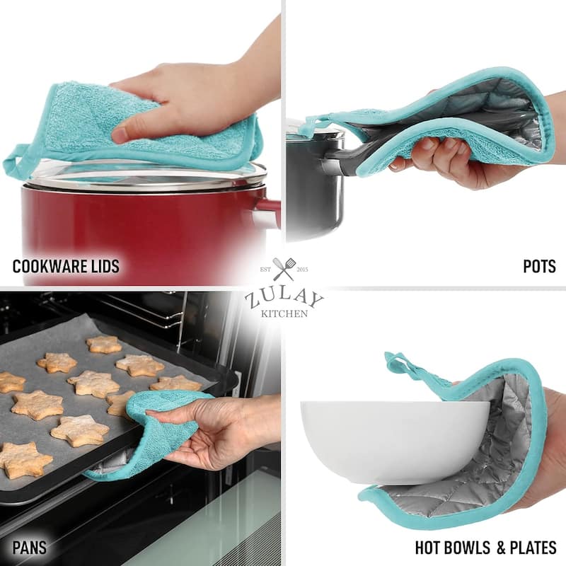Zulay Kitchen 1-Pack Heat Resistant Cotton Pot Holders