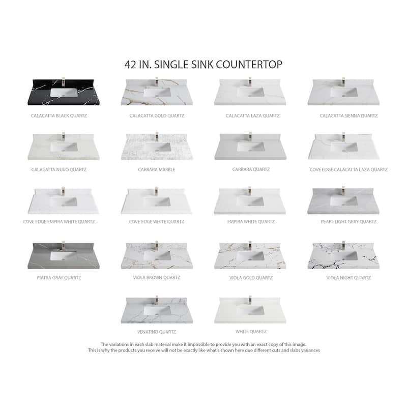 Willow Collections 60 x 22 Sonoma White Oak Wood Single Sink Bathroom Vanity with Quartz or Marble Countertop