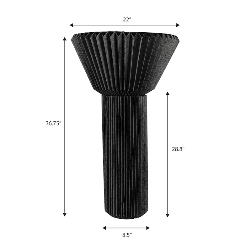 Archer 37" Modern Pleated Shade Floor Lamp