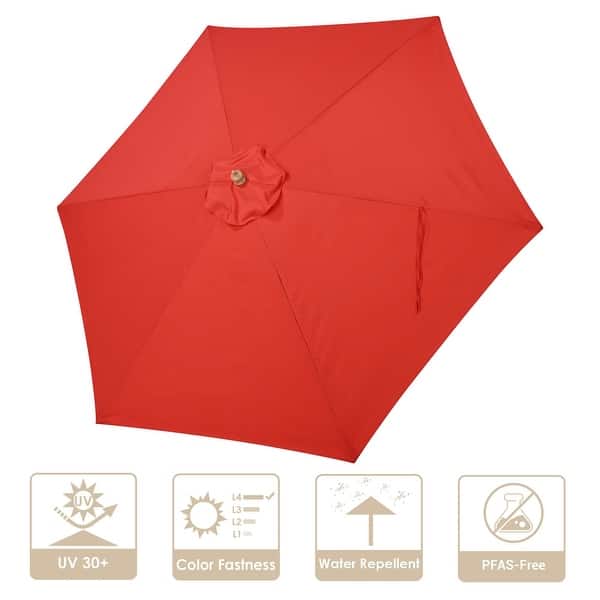 9' Patio Umbrella Replacement Canopy 6 Rib Outdoor Yard Deck Cover Top Color Opt - Bed Bath & Beyond - 42732521 9' Patio Umbrella Replacement Canopy 6 Rib Outdoor Yard Deck Cover Top Color Opt - Bed Bath & Beyond - 42732521