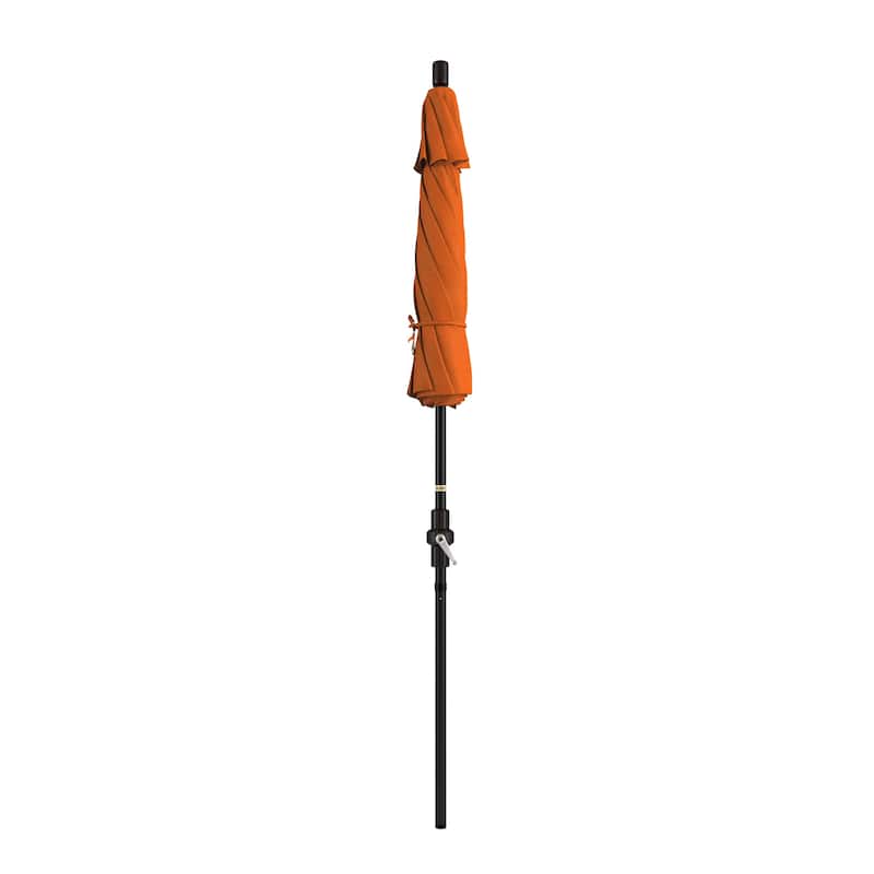 California Umbrella 75' Sun Master Patio Umbrella Bronze Aluminum Pole Fiberglass Ribs Crank Lift Tilt Pacifica