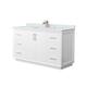 Option White / Satin Bronze Hardware