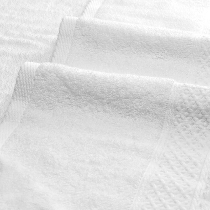 Cotton Bath Towels, 2 Pack Soft Towel Set Luxury Absorbent Quickdry Oversized Bath Towels for Bathroom, Pool 28" x 56" - White