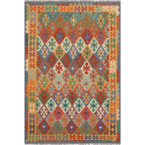 Southwestern Turkish Kilim Clemenci Hand-Woven Area Rug - 5'8" x 7'10"