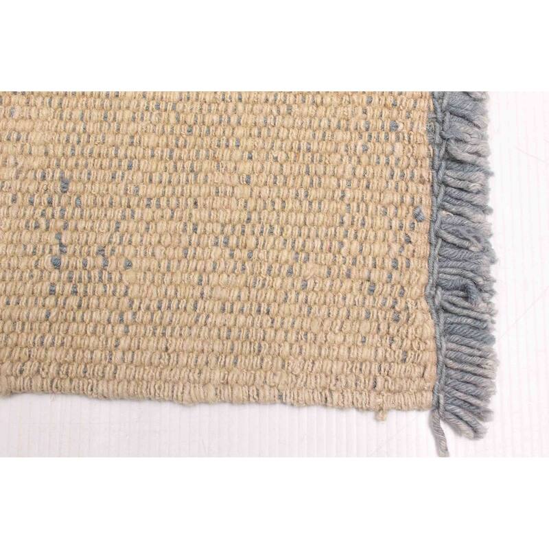ECARPETGALLERY Flat-Weave Natural Khaki Wool Kilim - 2'11 x 9'3