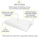 preview thumbnail 2 of 41, BreathableBaby All-in-One Fitted Sheet & Waterproof Cover for 52" x 28" Crib Mattress (2-Pack)