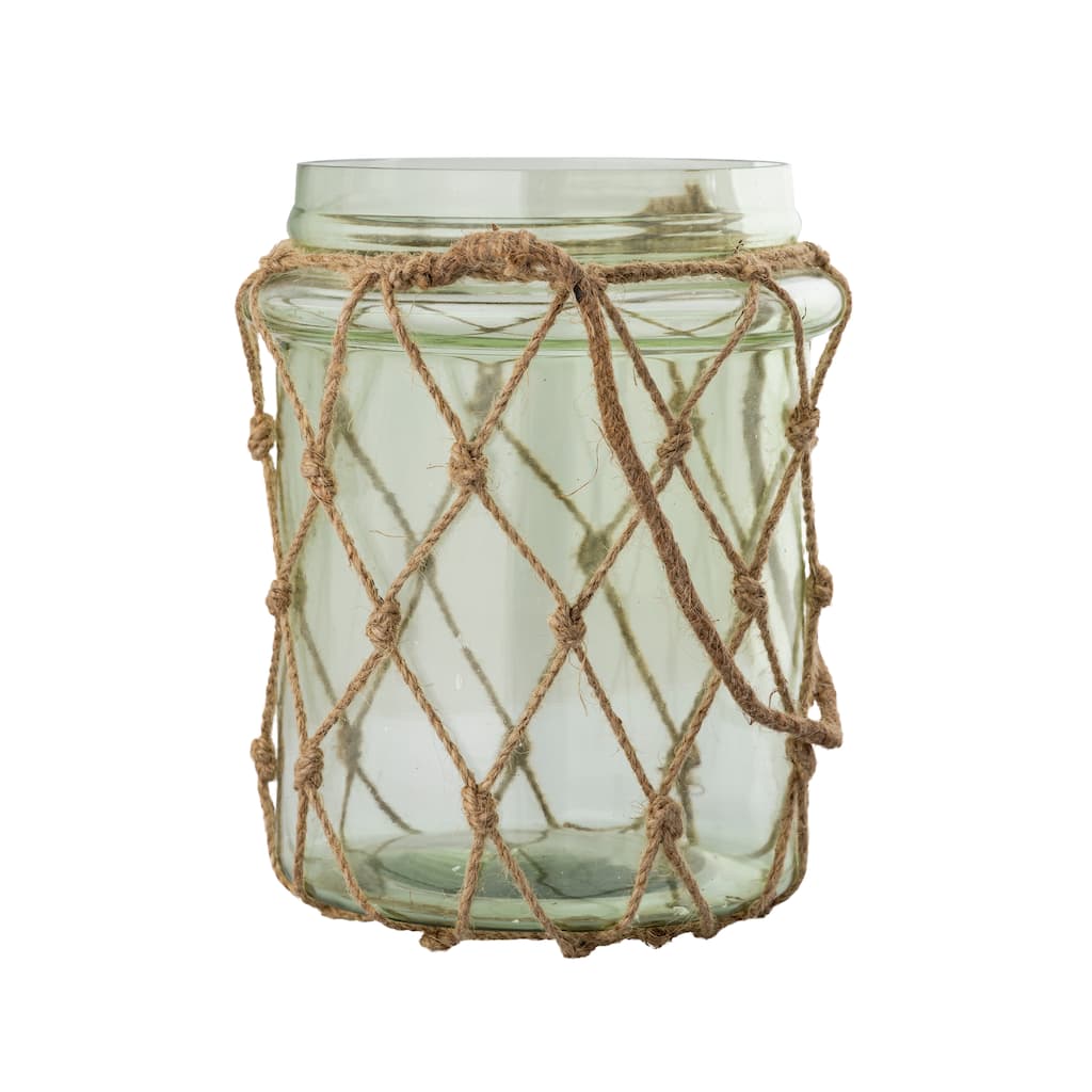 Atlas Sea Garden Green Sea Glass Vas
