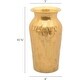 preview thumbnail 4 of 3, Berkware Gold Elegant Wavy Textured Decorative Rose Vase
