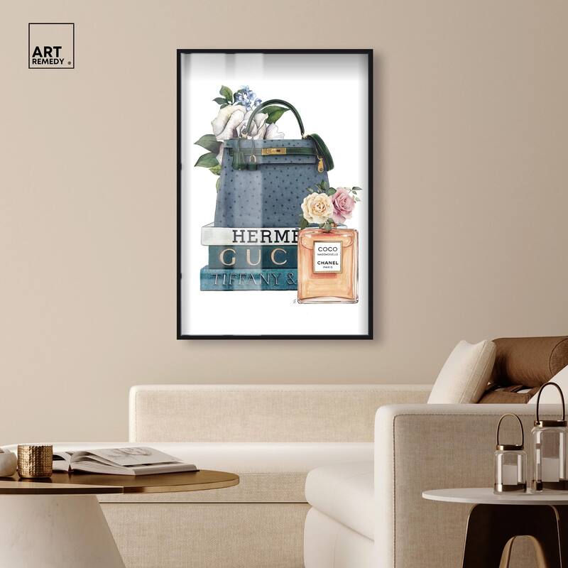 Books and Coco Orange Shadowbox by Art Remedy
