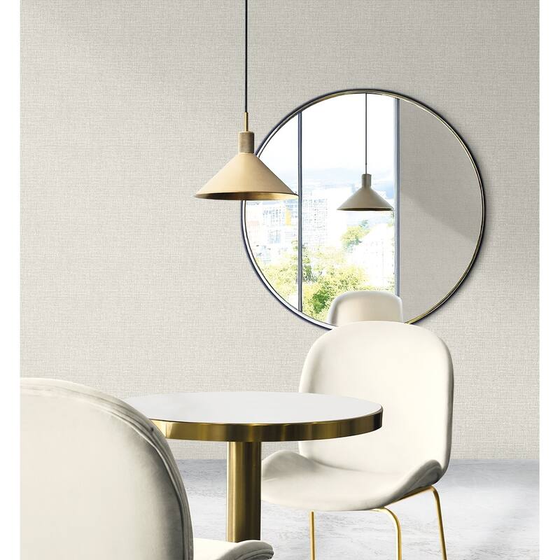 Seabrook Designs Aureline Faux Non-Woven Unpasted Wallpaper