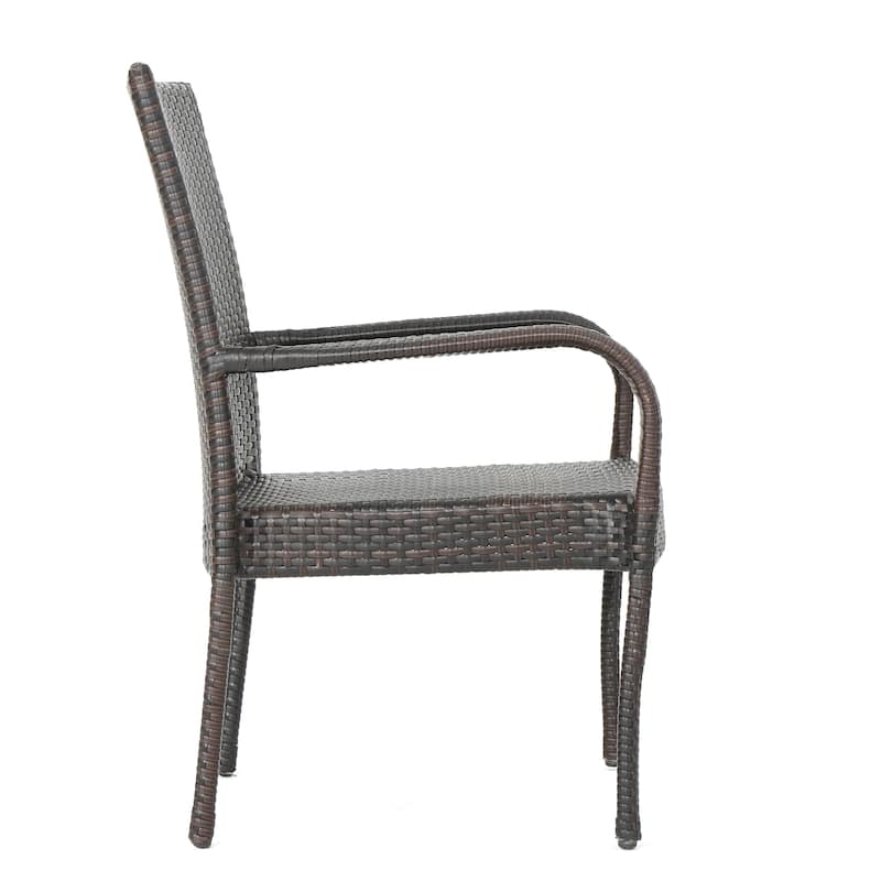 Wesley Outdoor 5-piece Wicker Dining Set by Christopher Knight Home