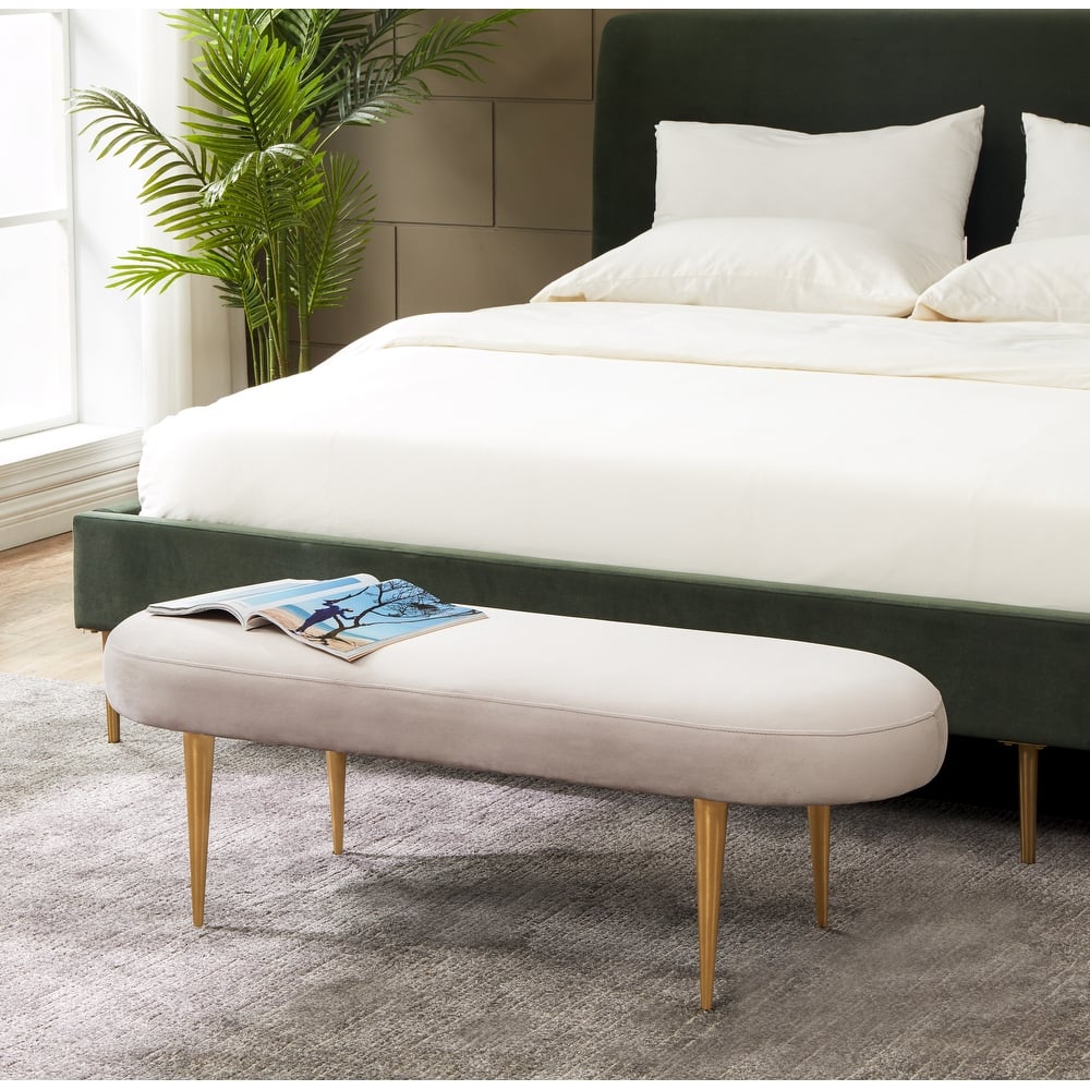 SAFAVIEH Couture Garnette Oval Bench - 48Wx18Dx16H