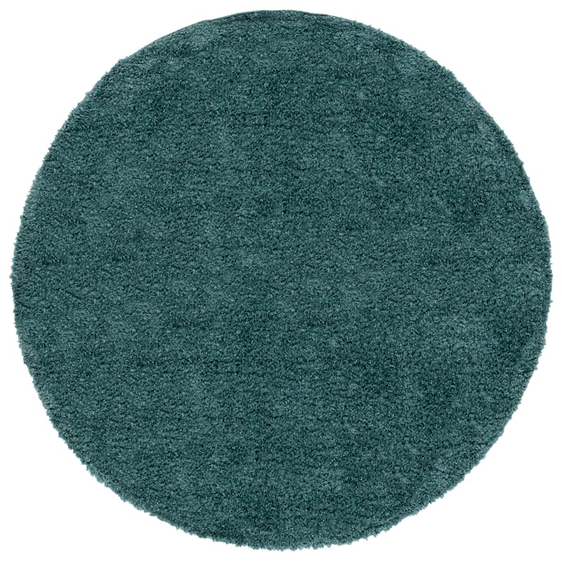 SAFAVIEH August Shag Solid 1.2-inch Thick Area Rug - 6'7" Square - Green