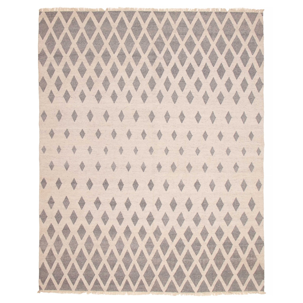 Ankara FW Grey Kilim 9'1" x 11'7" - 9'1 x 11'7