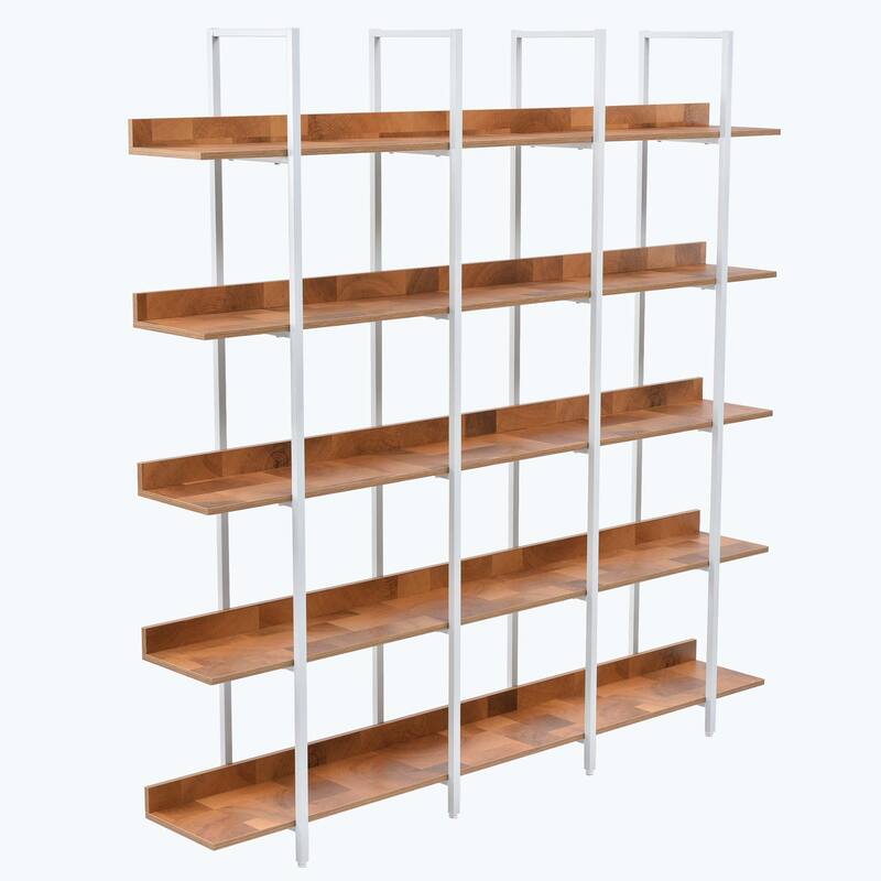 5 Tier Bookcase Home Office Open Bookshelf