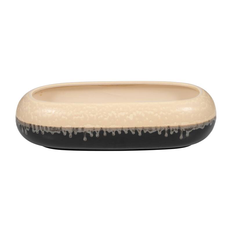 Sagebrook Home's Alondra Stoneware Ceramic Bowl - Exquisite Home Decor for Modern Tables - 20" x 8" x 6"