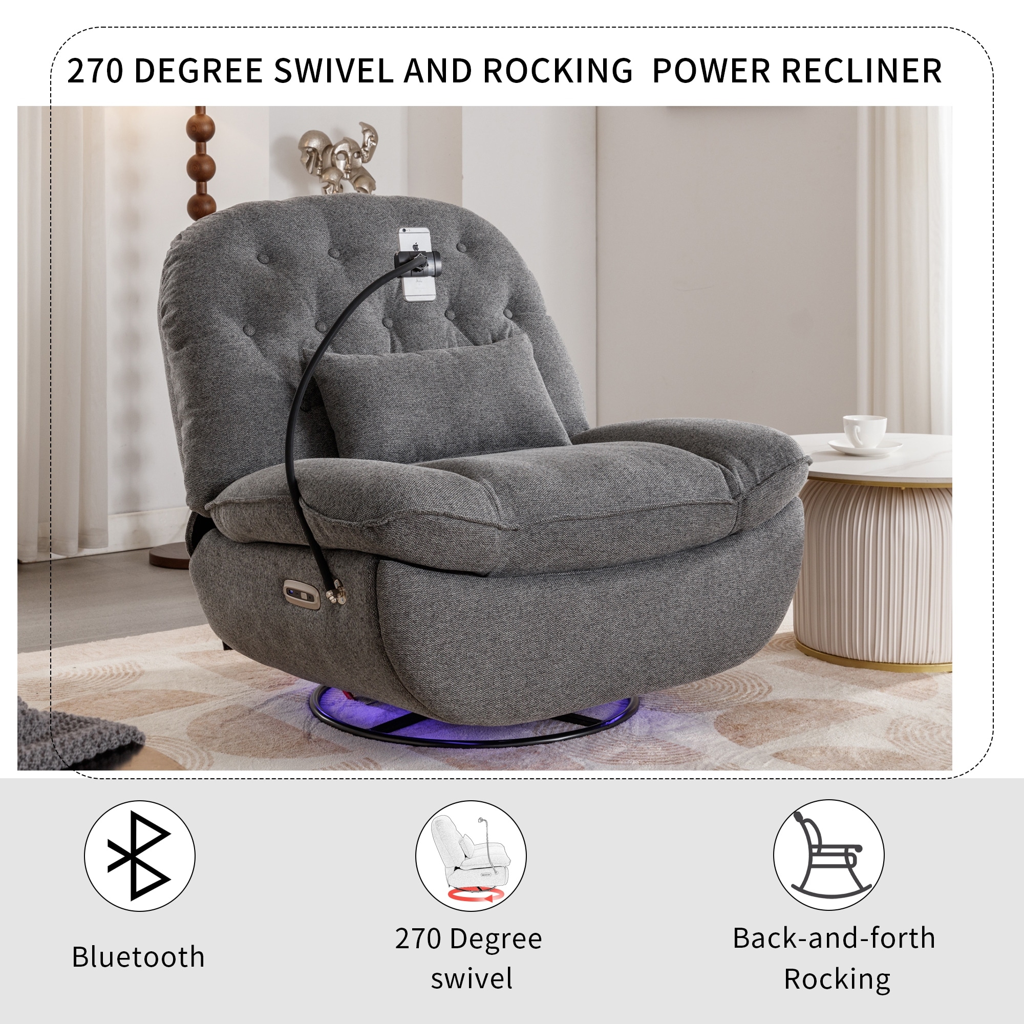 Small swivel hotsell recliners for apartments