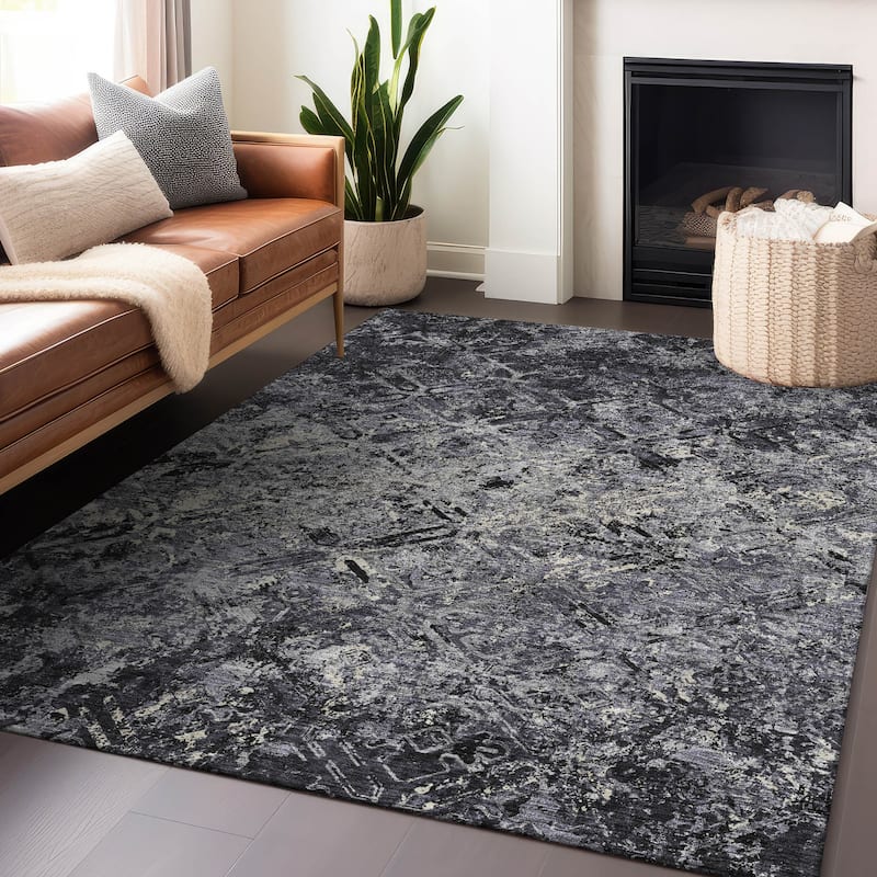 Premium Washable Super Soft Trellis Distressed Mayfield Rug