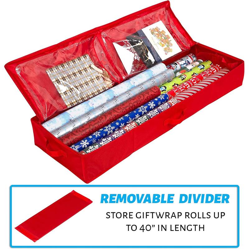 Hold N' Storage - Wrapping Paper Storage Container. Fits up to 27 Rolls 1.37" Diam.