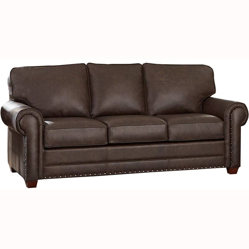 Made in USA Raval Top Grain Leather Sofa and Two Chairs Set