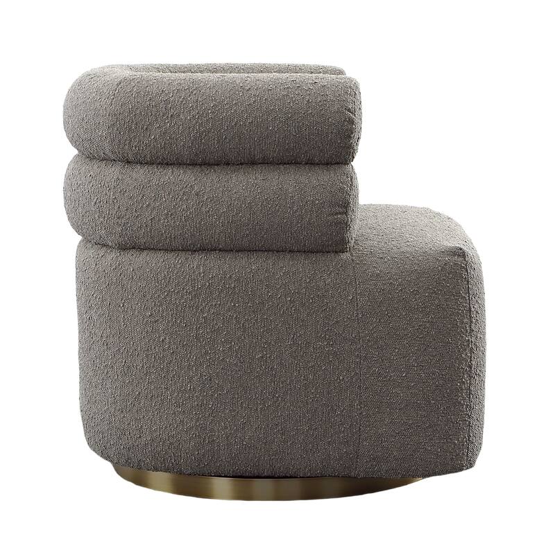 Jojo Boucle Upholstered Occasional Chair, Dark Grey