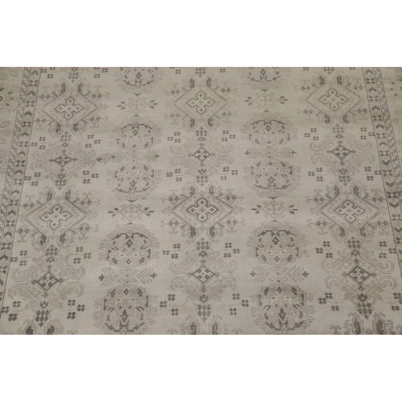 Oushak Indian Large Rug Handmade Wool Carpet - 9'10"x 13'9"